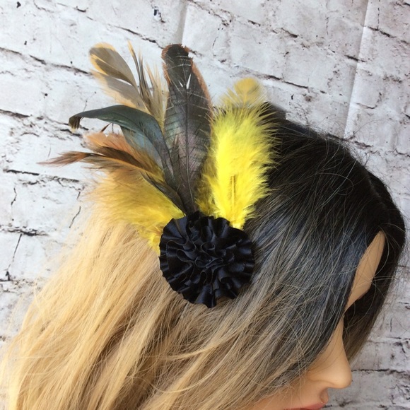 🎀 3PC: FEATHER BRA NECKLACE & CLIP BOHO CHIC BOHEMIAN HARNESS COVER FESTIVAL - Picture 2 of 7